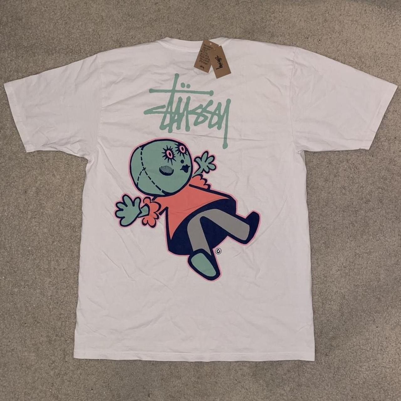 Stussy Dollie Pigment Dyed Natural T Shirt Hoodie, Sweatshirt | FlexRushtees.com