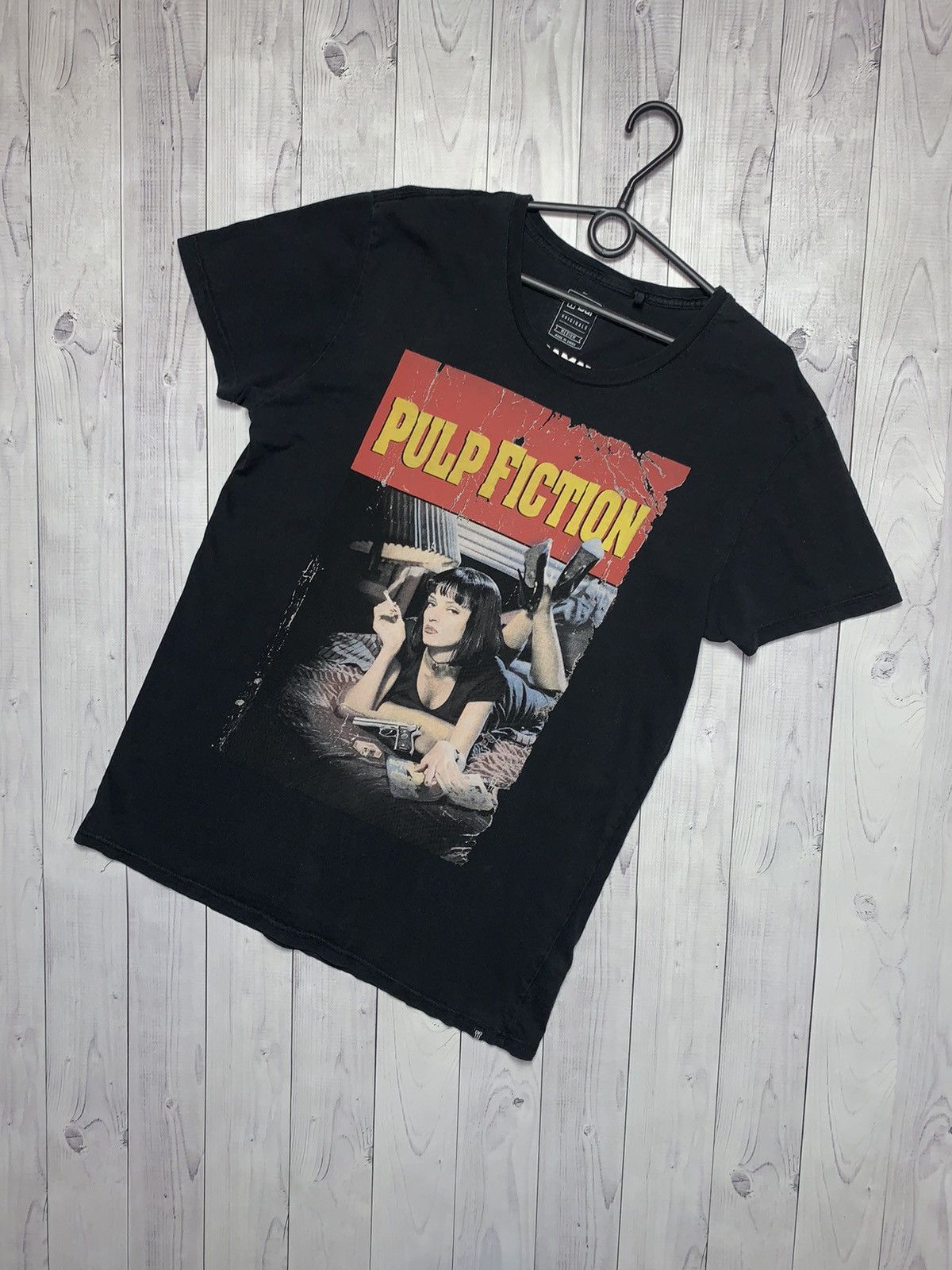 Vintage Pulp Fiction Movie Tee Big Logo Size M