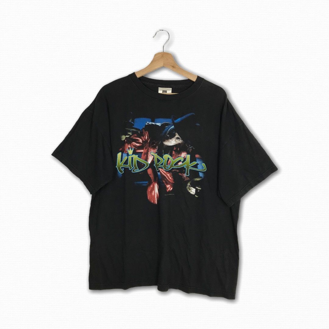 Deadstock Vintage 90s 1999 T Shirt Kid Rock Rock Band Black Hoodie, Sweatshirt | FlexRushtees.com