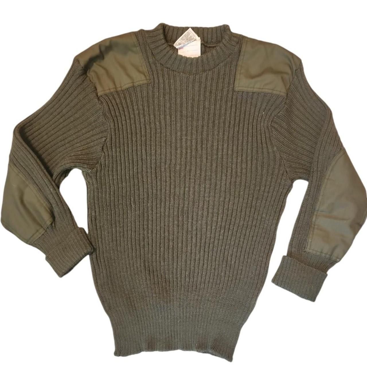 Vintage Whoolly Pully And Brigade Quatermasters Green Sweater
