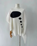 Miyake Issey Miyake Size F White Dialogue Box Pleated Top