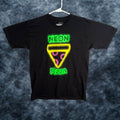 Graff Riff Raff Shirt Mens Large Black Neon Pizza Graphic T Shirt 100 Cotton 90s Style Vintage Size Hoodie, Sweatshirt