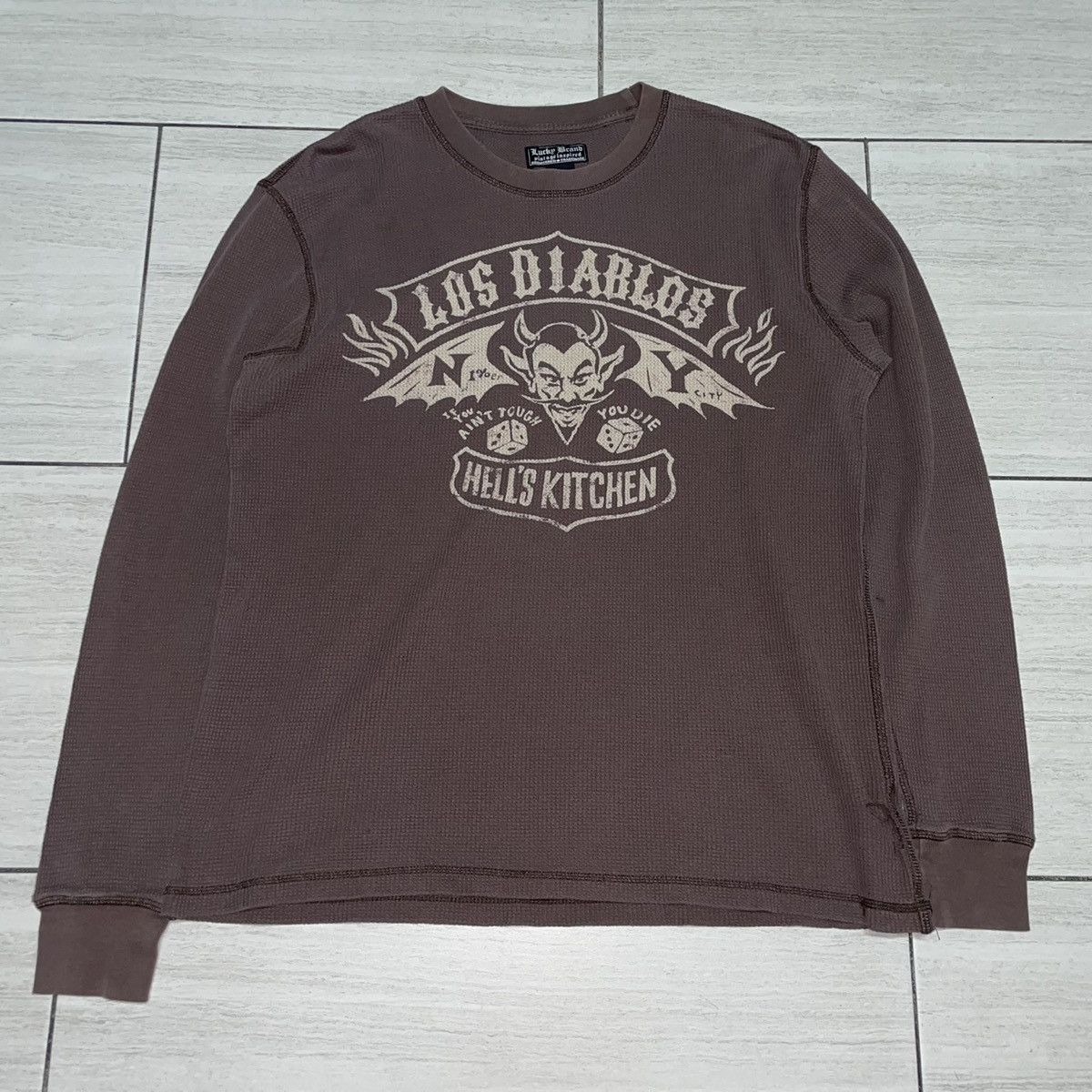 Brand Lucky Brand Los Diablos Brown Thermal Longsleeve