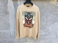 Givenchy Beige Tribal Warrior Mask Rottweiler Sweatshirt T-Shirts, Hoodie | FlexRushtees.com