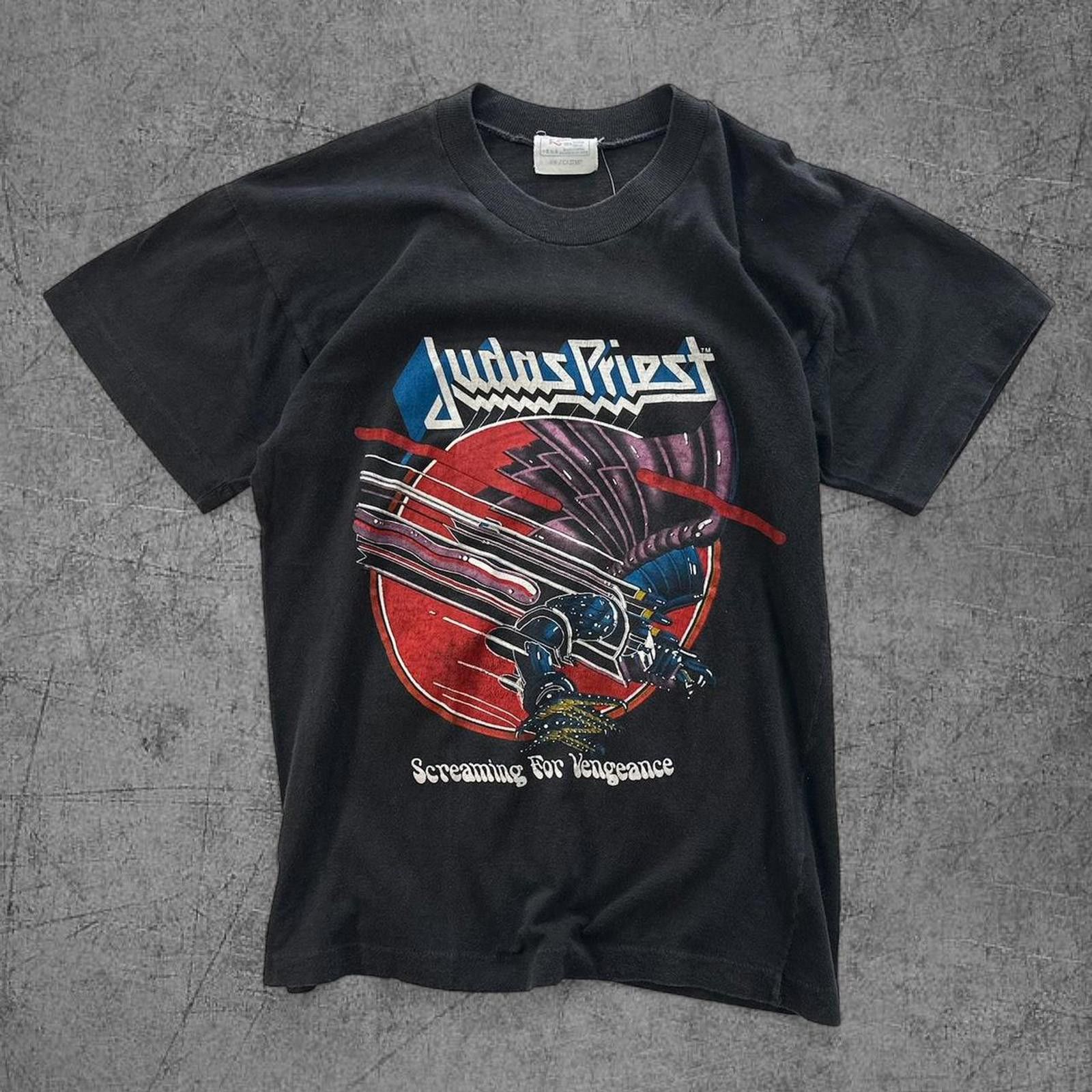 Vintage 1982 83 Judas Priest Screaming For Vengeance Tour Tee Hoodie, Sweatshirt | FlexRushtees.com
