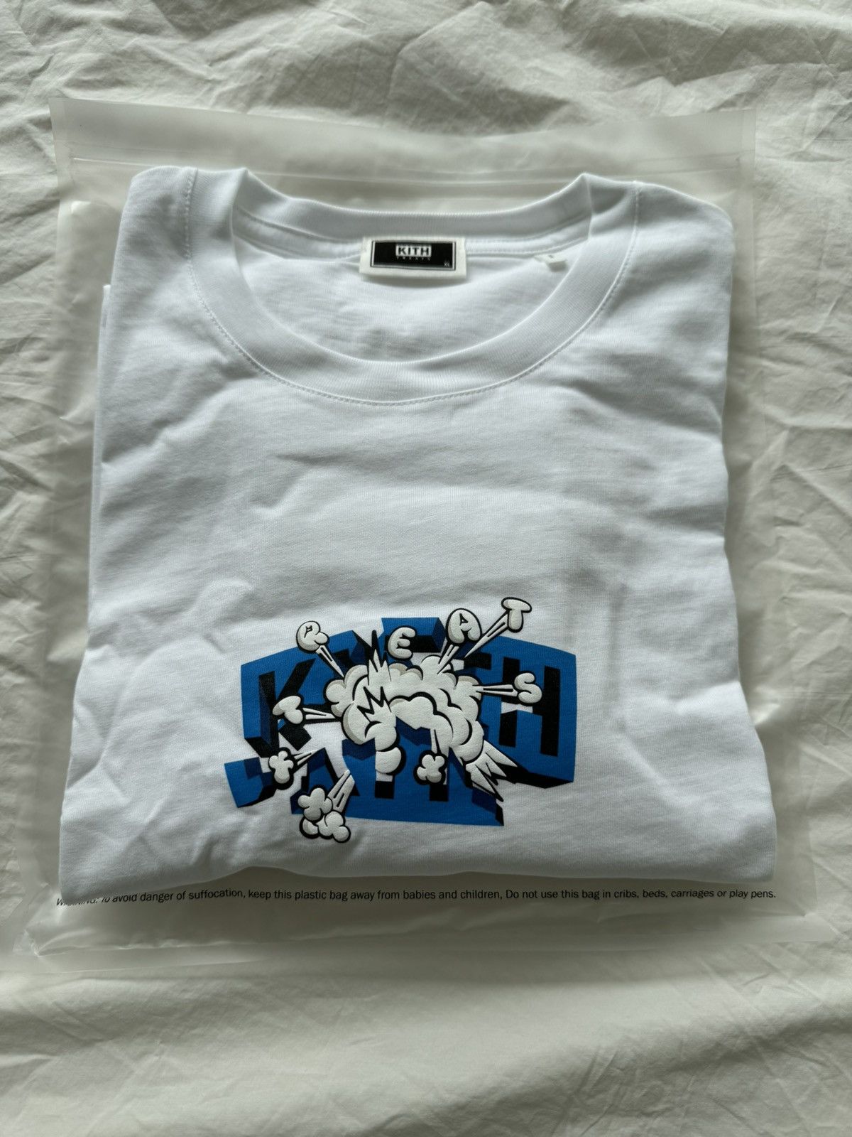 Kith Treats Kaboom Tee White Size Us Xl Hoodie, Sweatshirt | FlexRushtees.com