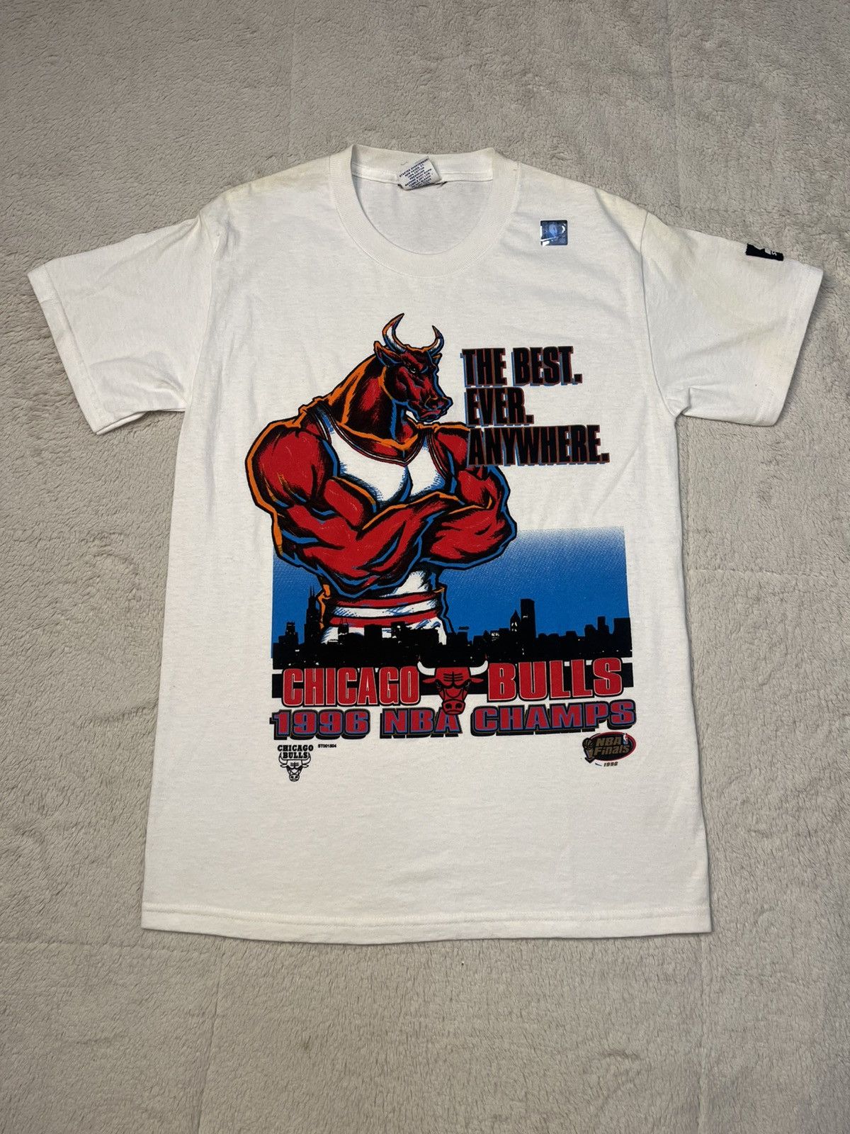 Vintage Starter Nba Chicago Bulls 1996 Championship T Shirt