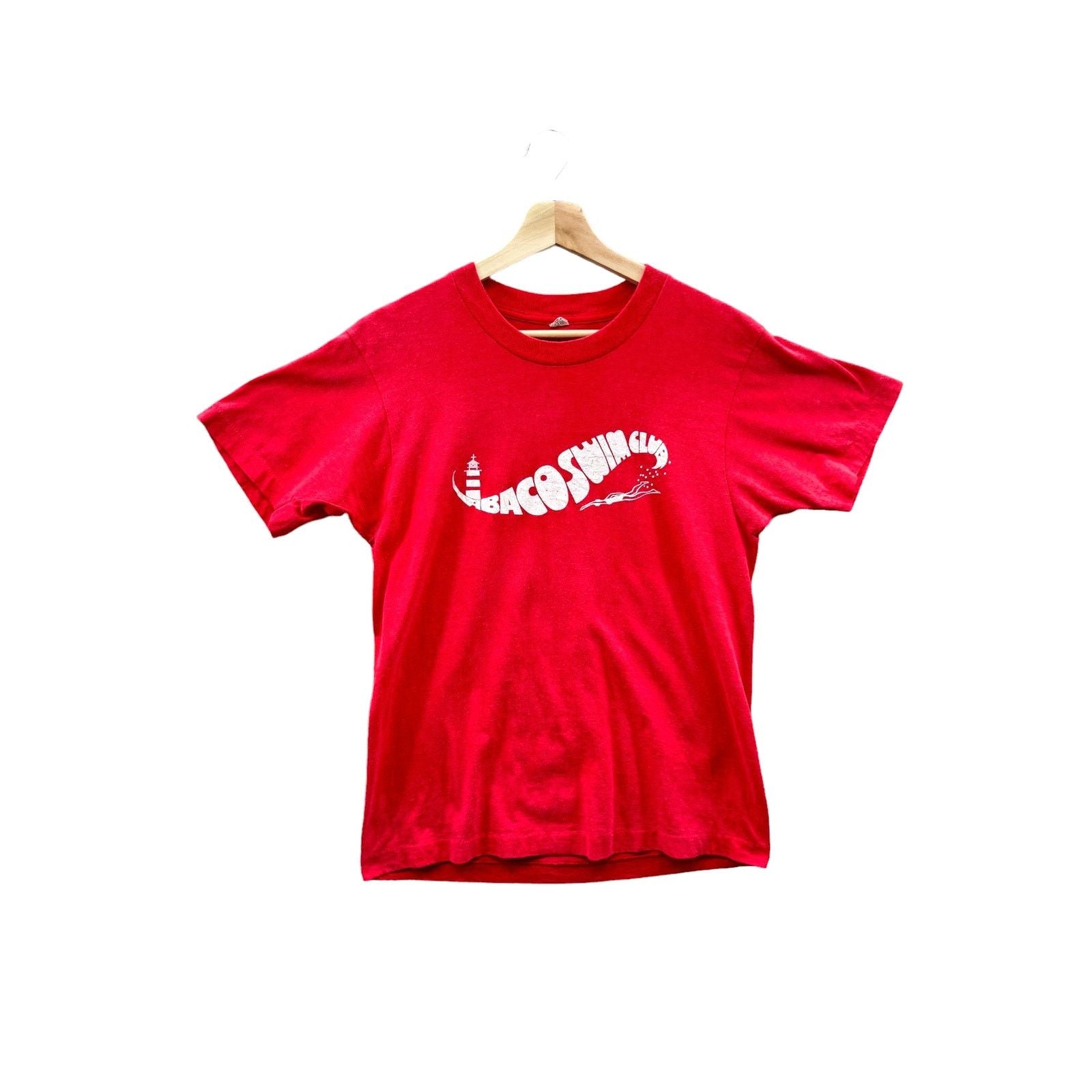 Vintage 1990 S Screen Stars Abaco Swim Club Graphic Tee