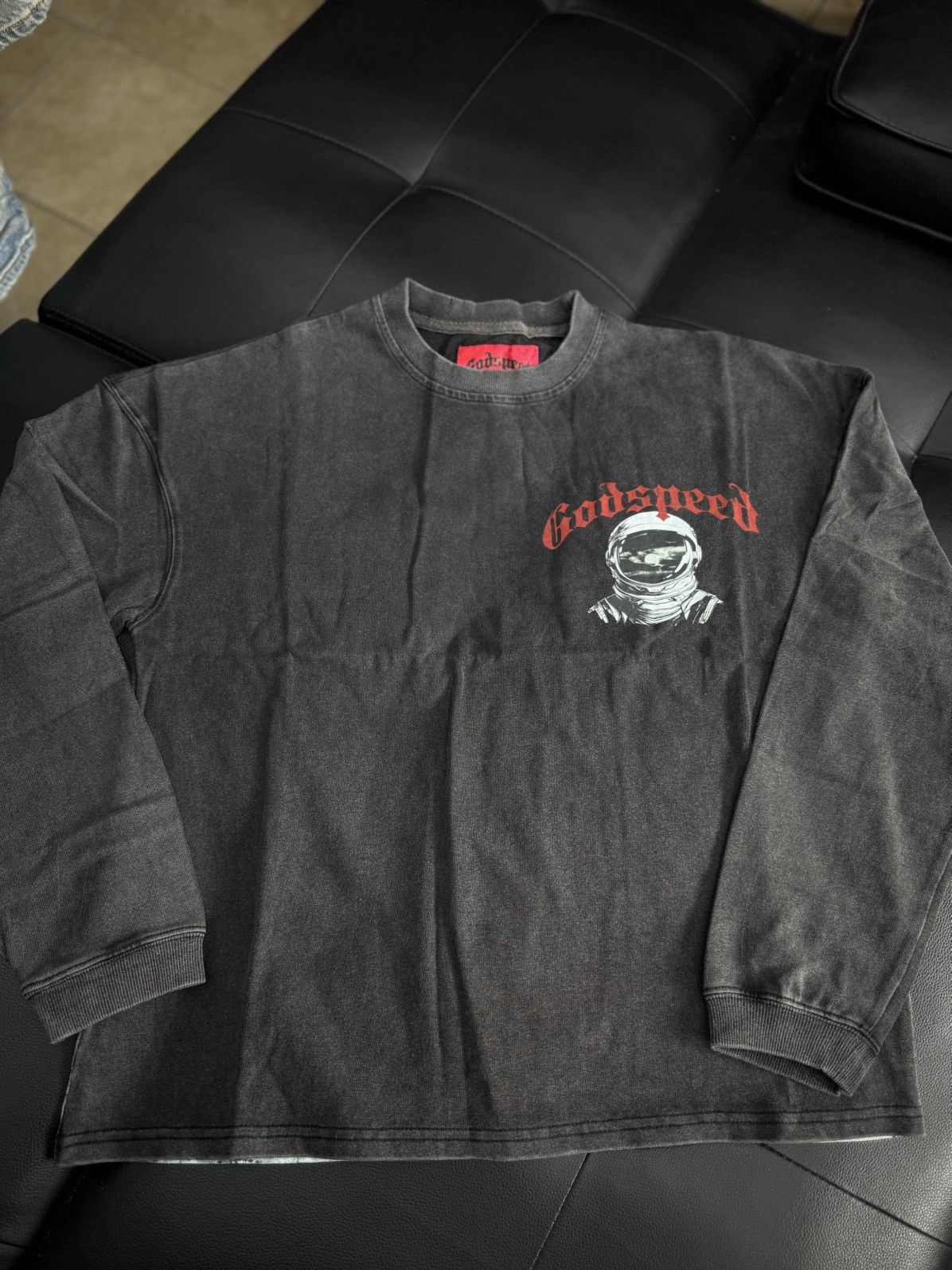 Godspeed Moon Astronaut L S Tee Shirt Size Xs New