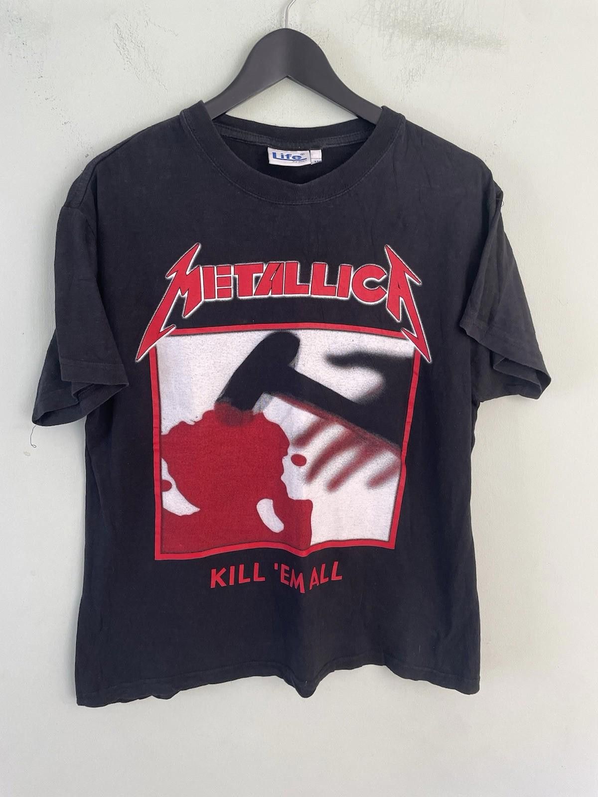 Maison Margiela Vintage 90s Metallica Kill Em All 90s Bootleg T Shirt Hoodie, Sweatshirt | FlexRushtees.com