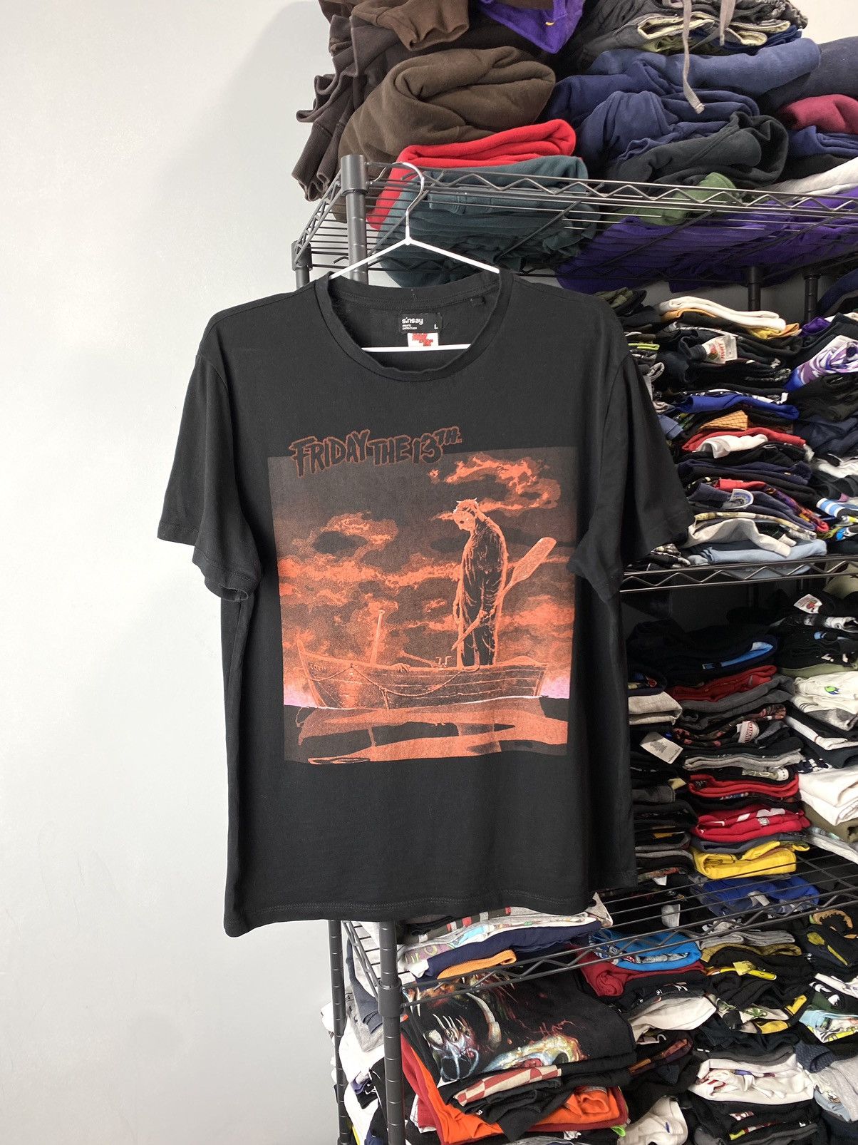 Vintage Friday The 13th Camping For Beginners T Shirt Big Logo Movie