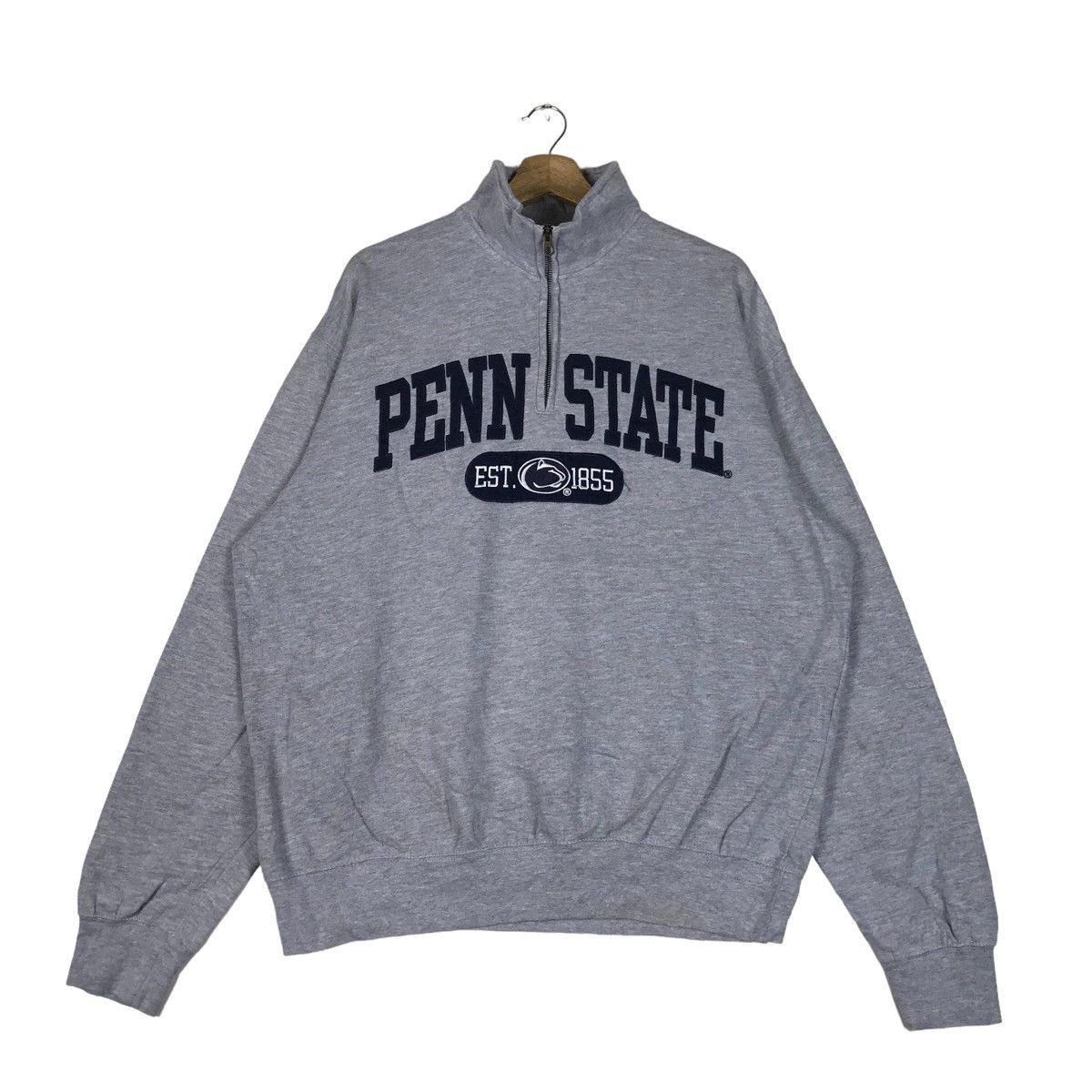 Vintage Blue 84 Penn State Quater Zip Pullover Jumper