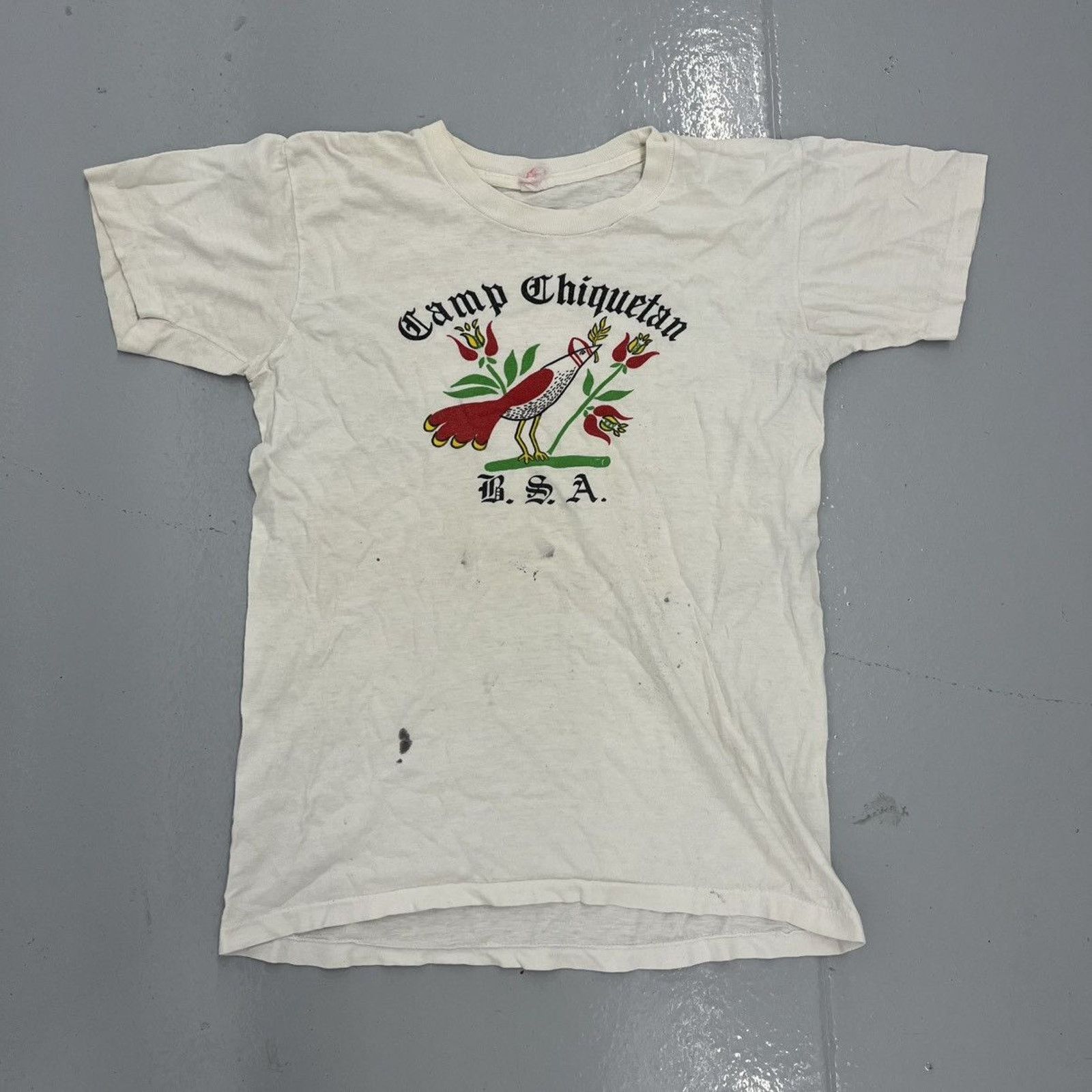 Other Vintage 60s Camp Chiquetan Bsa White Graphic T Shirt