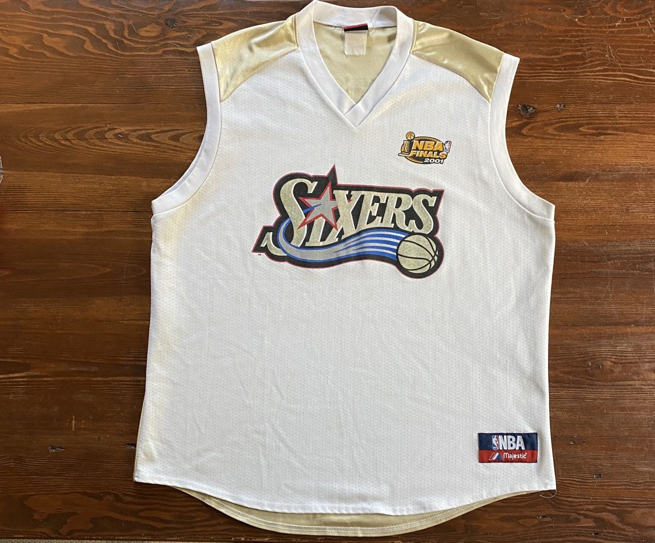Nba Vintage 2001 Allen Iverson 76ers Nba Final Basketball Jersey