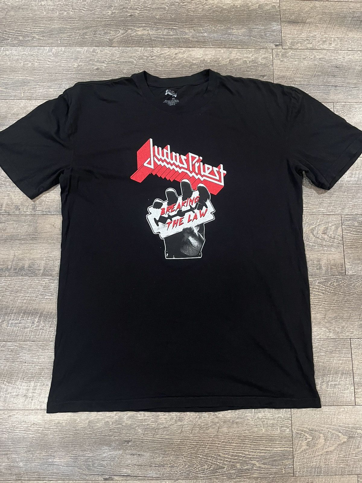 Vintage Judas Priest Black Tee Shirt Size Xl Hoodie, Sweatshirt | FlexRushtees.com