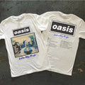 Band Tees White Oasis Gildan Heavy Cotton T Shirt Hoodie, Sweatshirt | FlexRushtees.com