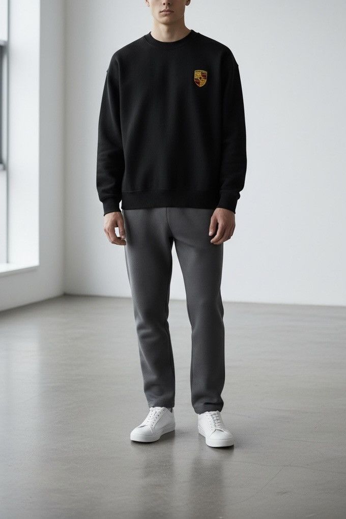 Vintage Porsche Black Crewneck Sweatshirt T-Shirts, Hoodie | FlexRushtees.com