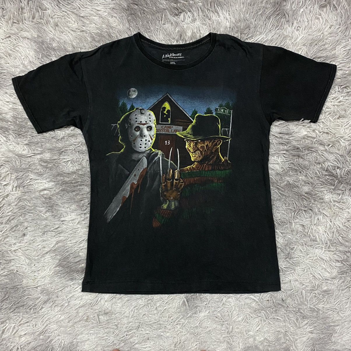Vintage Horror Film A Nightmare On Elm Street X Jason Altered