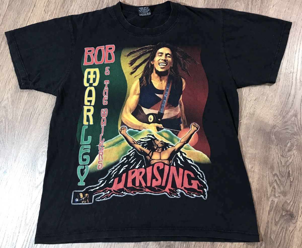 Rap Tees X Vintage Vintage Bob Marley Rap Tee Uprising Reggae Band Hoodie, Sweatshirt | FlexRushtees.com