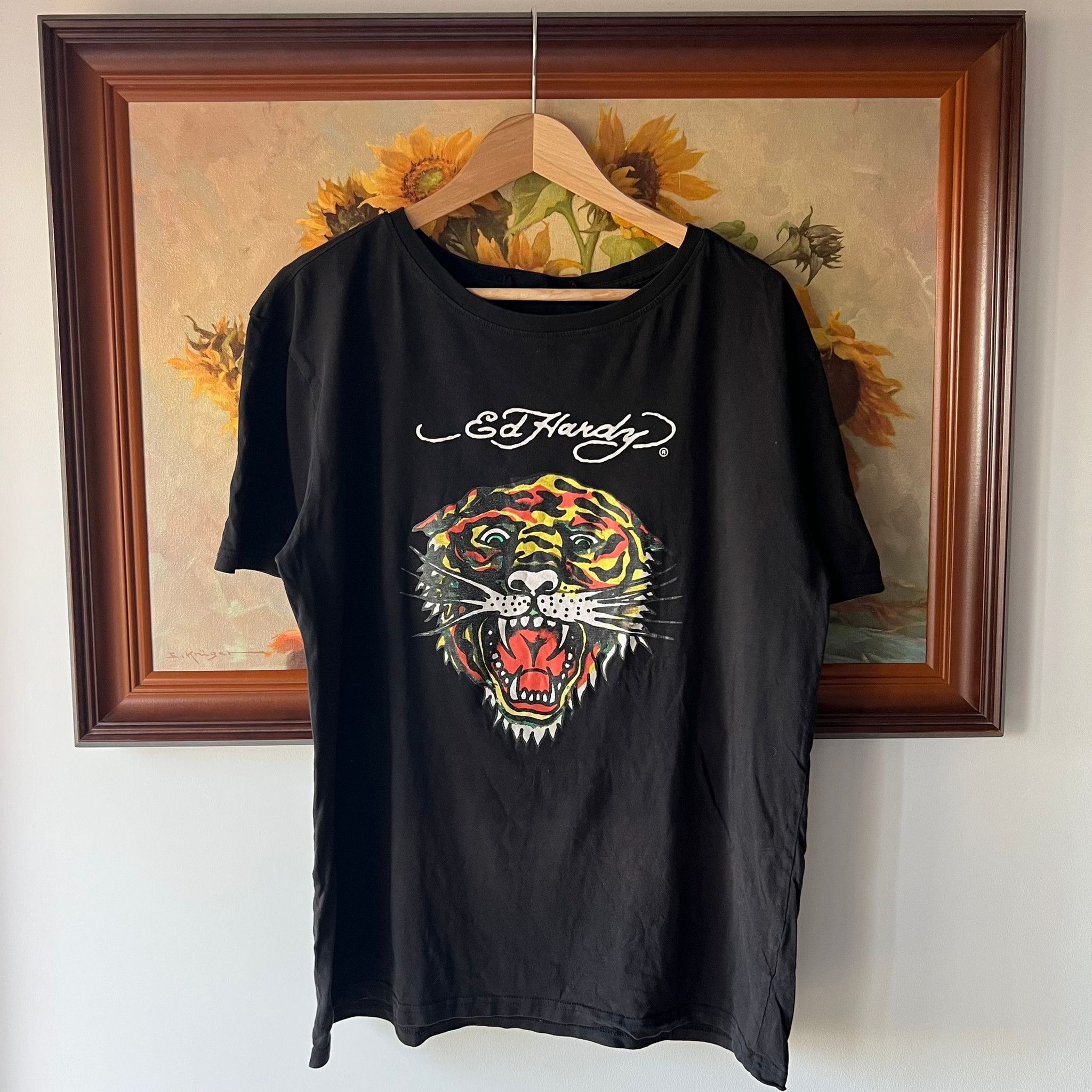 Ed Hardy X Vintage Ed Hardy Y2k Christian Audigier Tee Hoodie, Sweatshirt | FlexRushtees.com