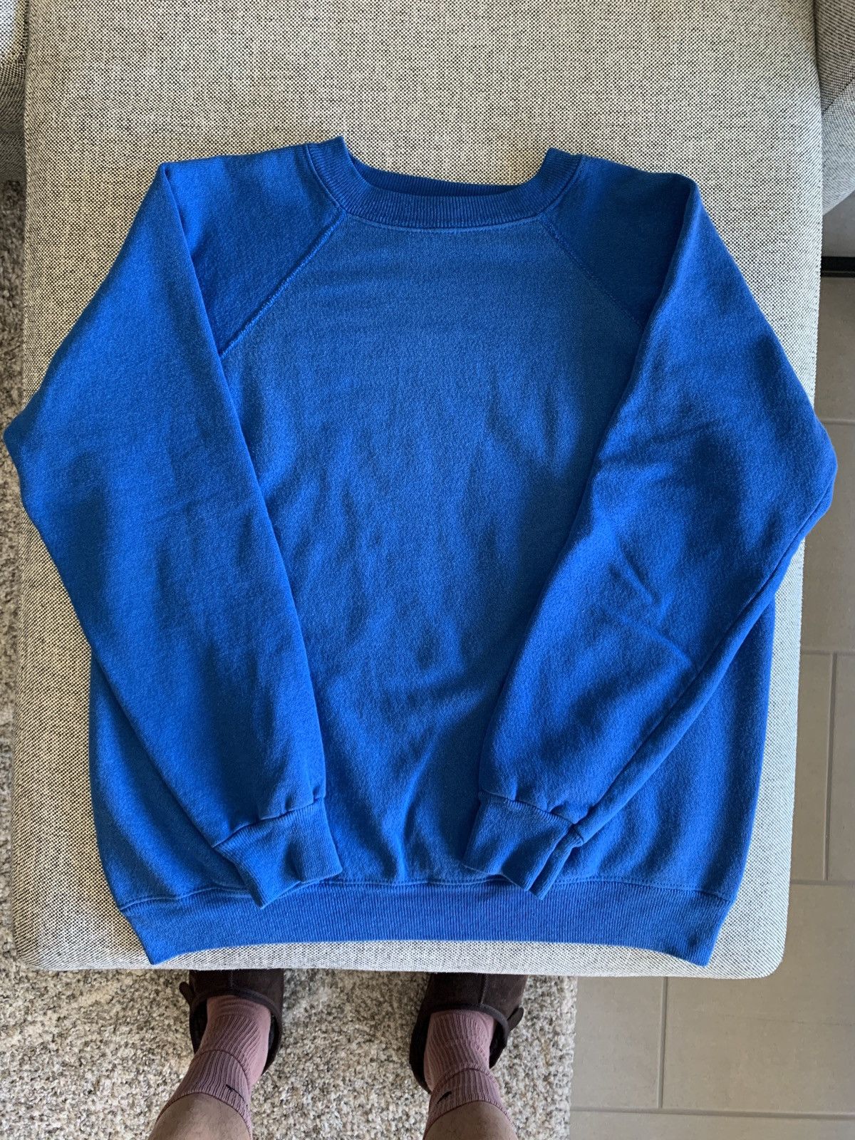 Vintage 90s Hanes Blank Crewneck Sweatshirt 1990s Acrylic