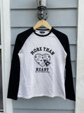Japanese Brand The Day Girls Pizza Club Lover Cat Graphic Raglan Tshirt
