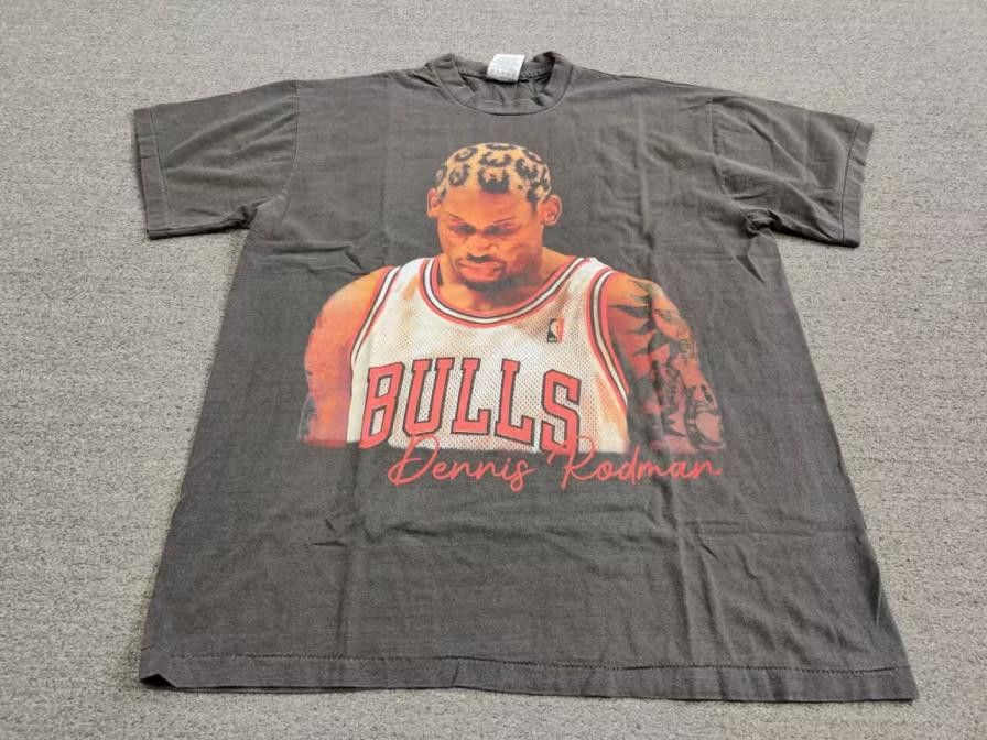 Nba Dennis Rodman The Worm Rodzilla Printed Graphic Tee Black Xl Hoodie, Sweatshirt | FlexRushtees.com
