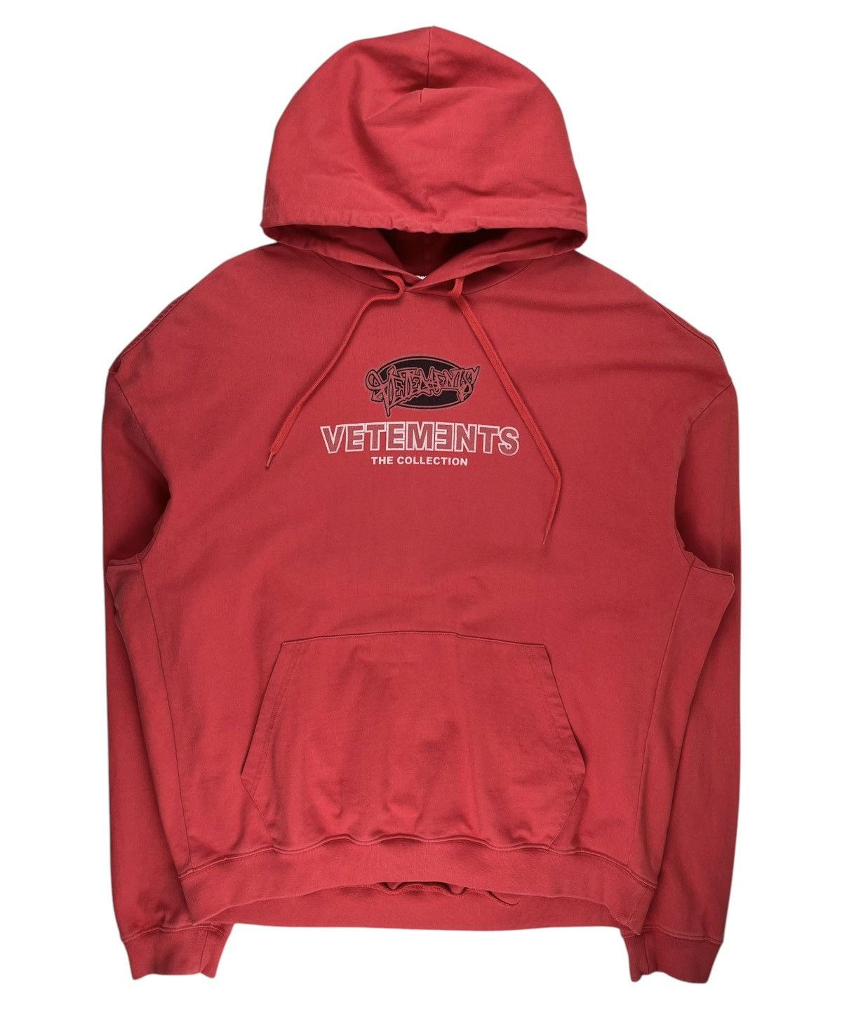 Ss18 Vetements Oversized The Collection Graffiti Logo Hoodie T-Shirts, Sweatshirt | FlexRushtees.com
