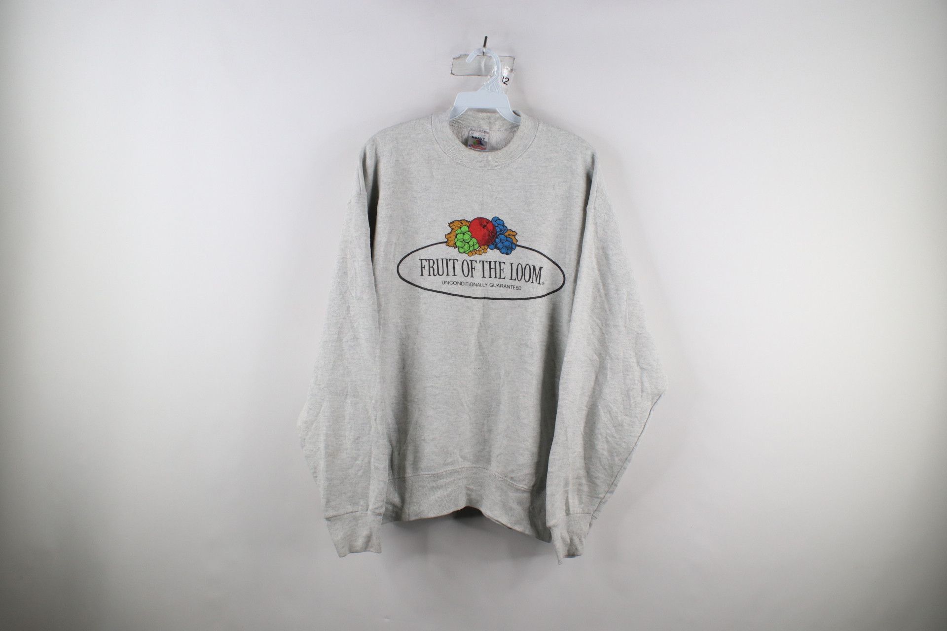 Vintage 90s Fruit Of The Loom Out Big Logo Sweatshirt Usa