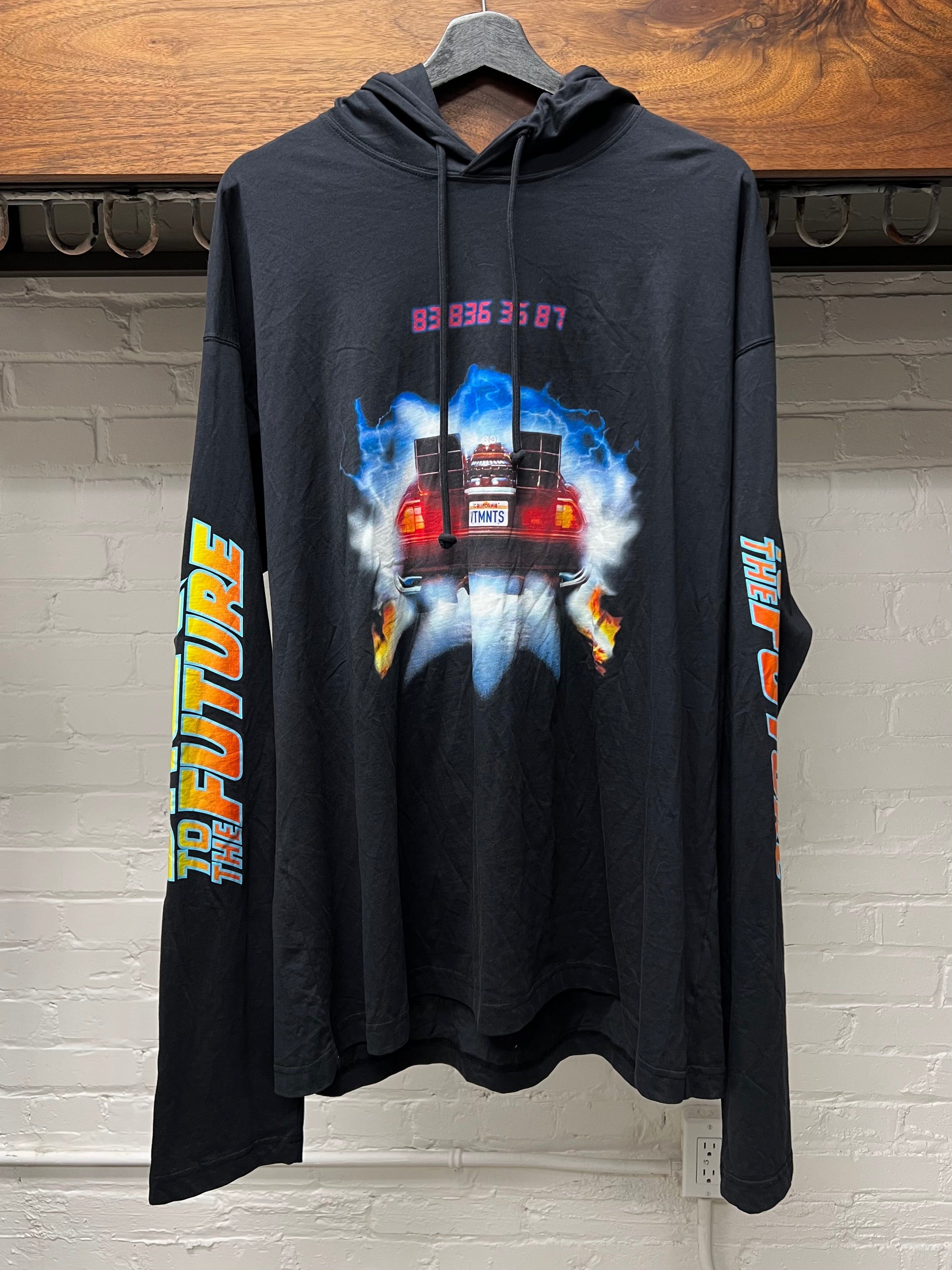Vetements Back To The Future Pullover Hoodie T-Shirts, Sweatshirt | FlexRushtees.com
