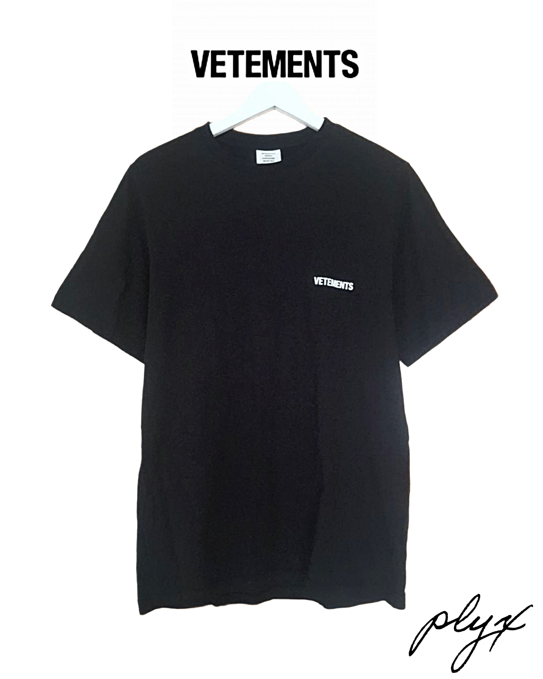 Vetements Aw21 Logo T Shirt Black Front Back Logo Hoodie, Sweatshirt | FlexRushtees.com