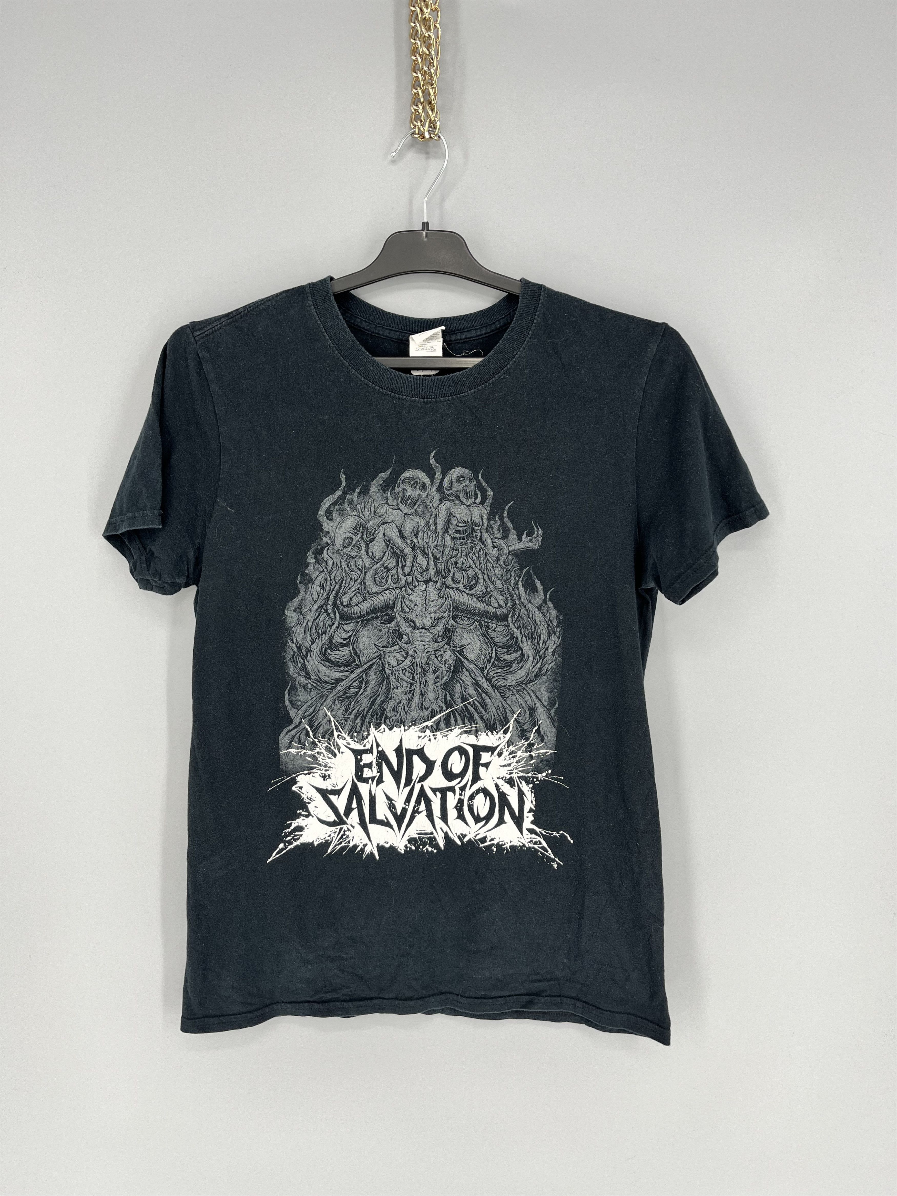 Band Tees Vintage Y2k Washed Avantgarde Tribal Tee End Of Salvation