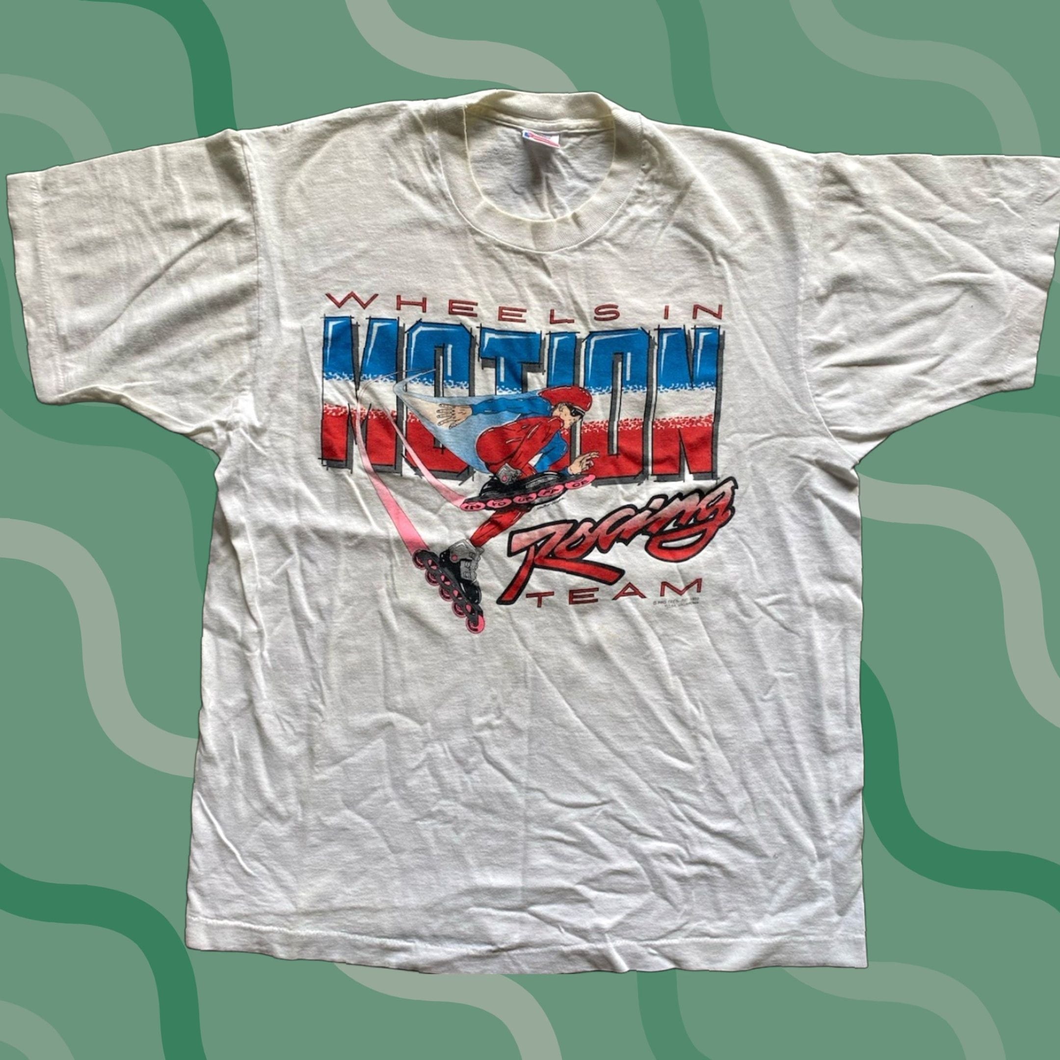 Fruit Of The Loom Vintage 1992 Wheels In Motion Racing Team Pepsi T Shirt Men Xl White Fruit Of The Hoodie, Sweatshirt