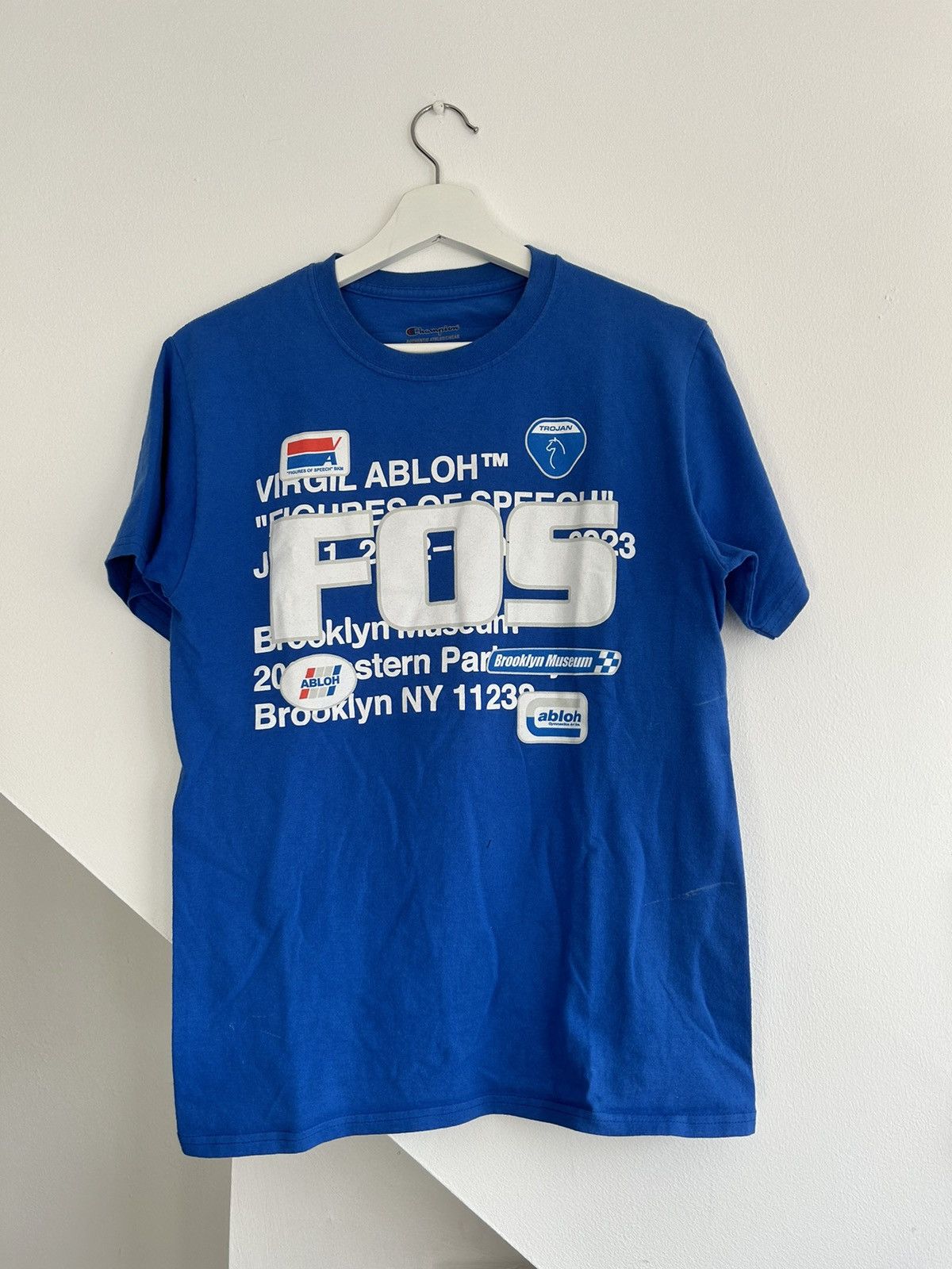 Off White X Virgil Abloh Blue Figures Of Speech Virgil Abloh Bk Museum Tee Hoodie, Sweatshirt | FlexRushtees.com