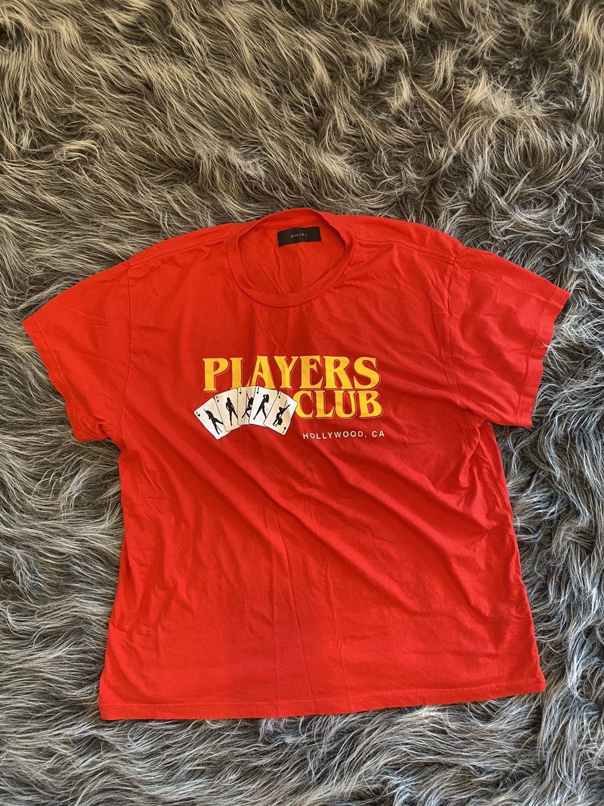 Amiri Players Club Red T Shirt Mint Condition Hoodie, Sweatshirt | FlexRushtees.com