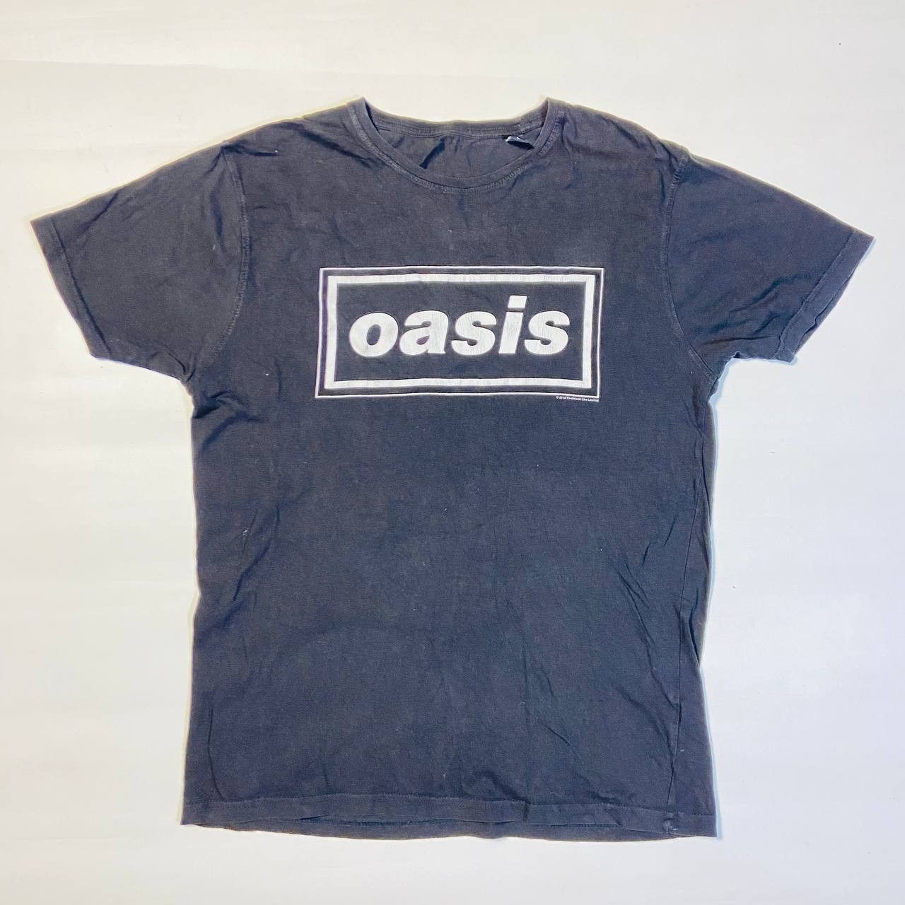 Vintage Og Box Logo Oasis Faded Distressed Vntg Tee Hoodie, Sweatshirt | FlexRushtees.com
