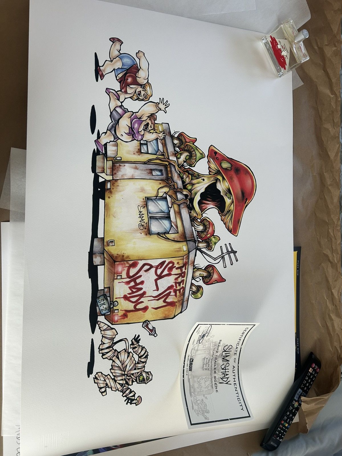 Eminem Limited Edition Art Print Signed Coa T-Shirts, Hoodie, Sweatshirt | FlexRushtees.com