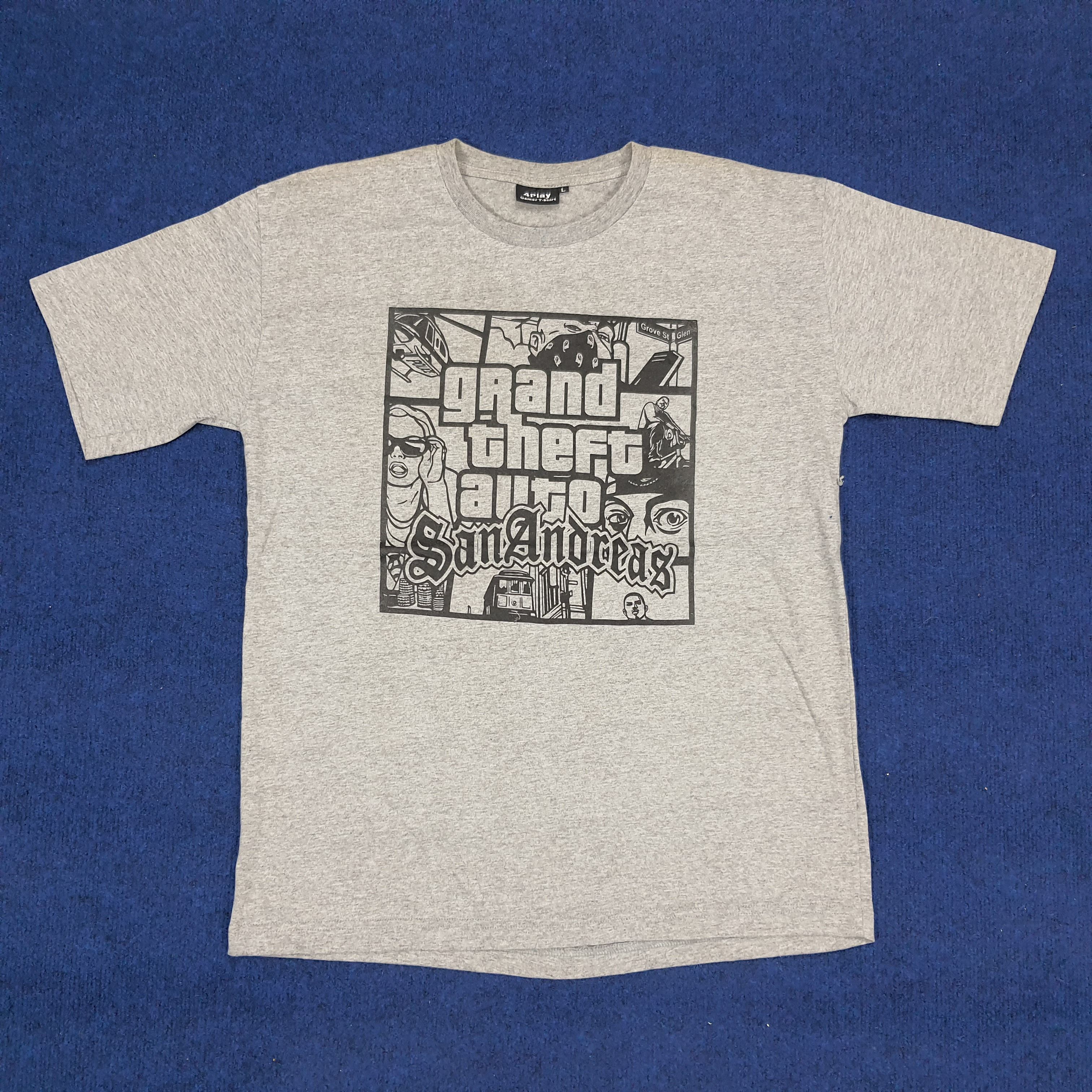 Vintage Rockstar Gta Grand Theft Auto San Andreas T Shirt
