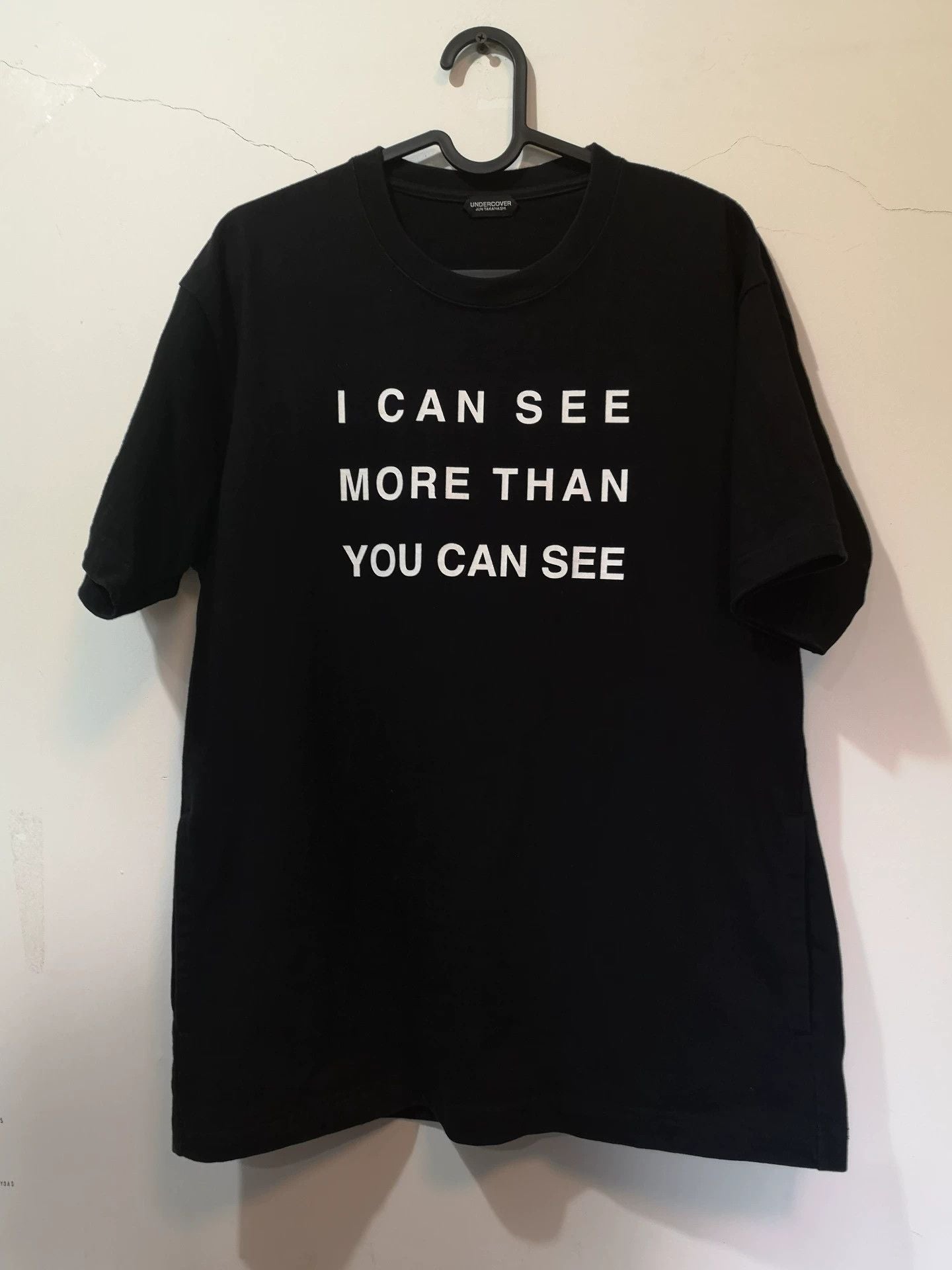 Undercover Black Short Sleeve T Shirt With Slogan