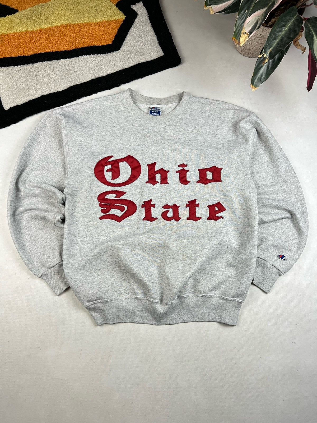 Vintage 90 S Champion Reverse Weave Ohio State Grey Crewneck T-Shirts, Hoodie, Sweatshirt | FlexRushtees.com