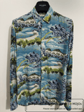 Saint Laurent Paris Sz 38 Saint Laurent Paris 16ss Beach Print Shirt Mojos642