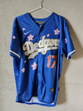 Mlb Los Angeles Dodgers 17 Shohei Ohtani Jersey Blue Xxl