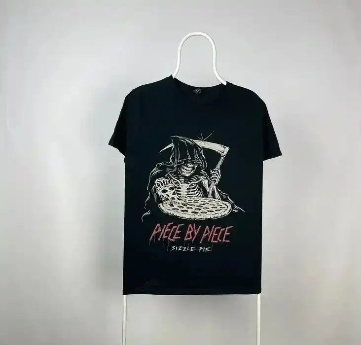 Band Tees Piece By Piece T Shirt Vintage Death Pizza Size M Black Hoodie, Sweatshirt | FlexRushtees.com
