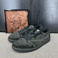 Dior Aj1 Low Ts Black Warrior 4 0 Reverse Swoosh Size 42 Used