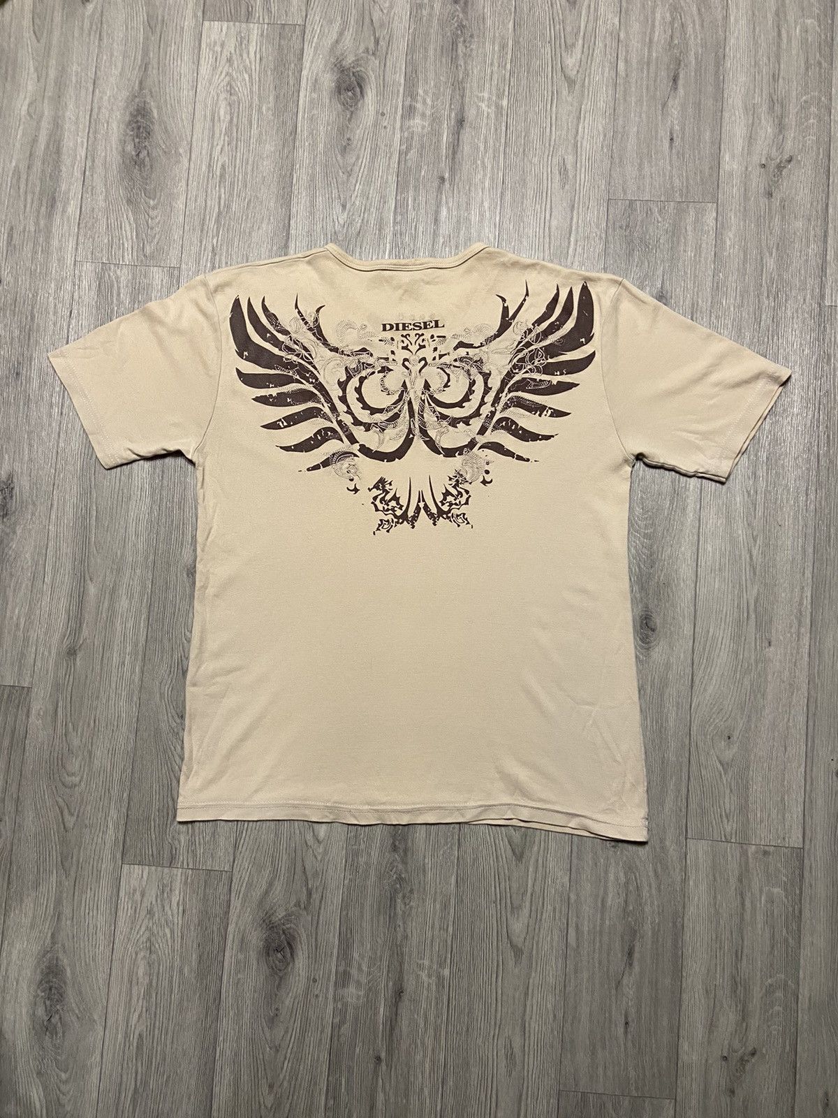 Diesel X Japanese Brand Y2k Vintage Diesel Tribal Big Logo T Shirt Tee Affliction
