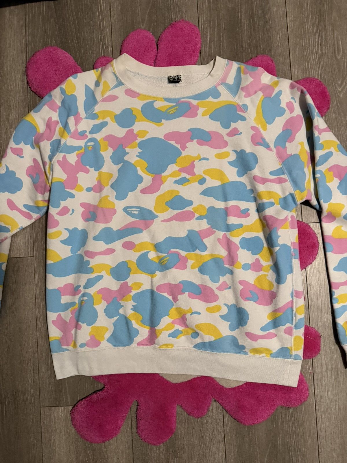 Bape Cotton Candy Crewneck Sweatshirt 2006 T-Shirts, Hoodie | FlexRushtees.com