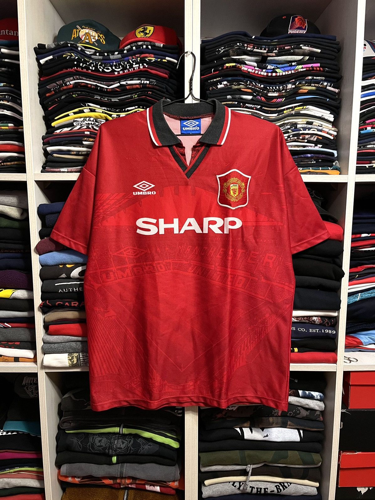 Vintage Umbro Manchester United 1994 Soccer Football Jersey