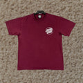 Vintage Santa Cruz Shirt Men Medium Red Solid Short Sleeve Crew Neck Skate Shirt Hoodie, Sweatshirt | FlexRushtees.com