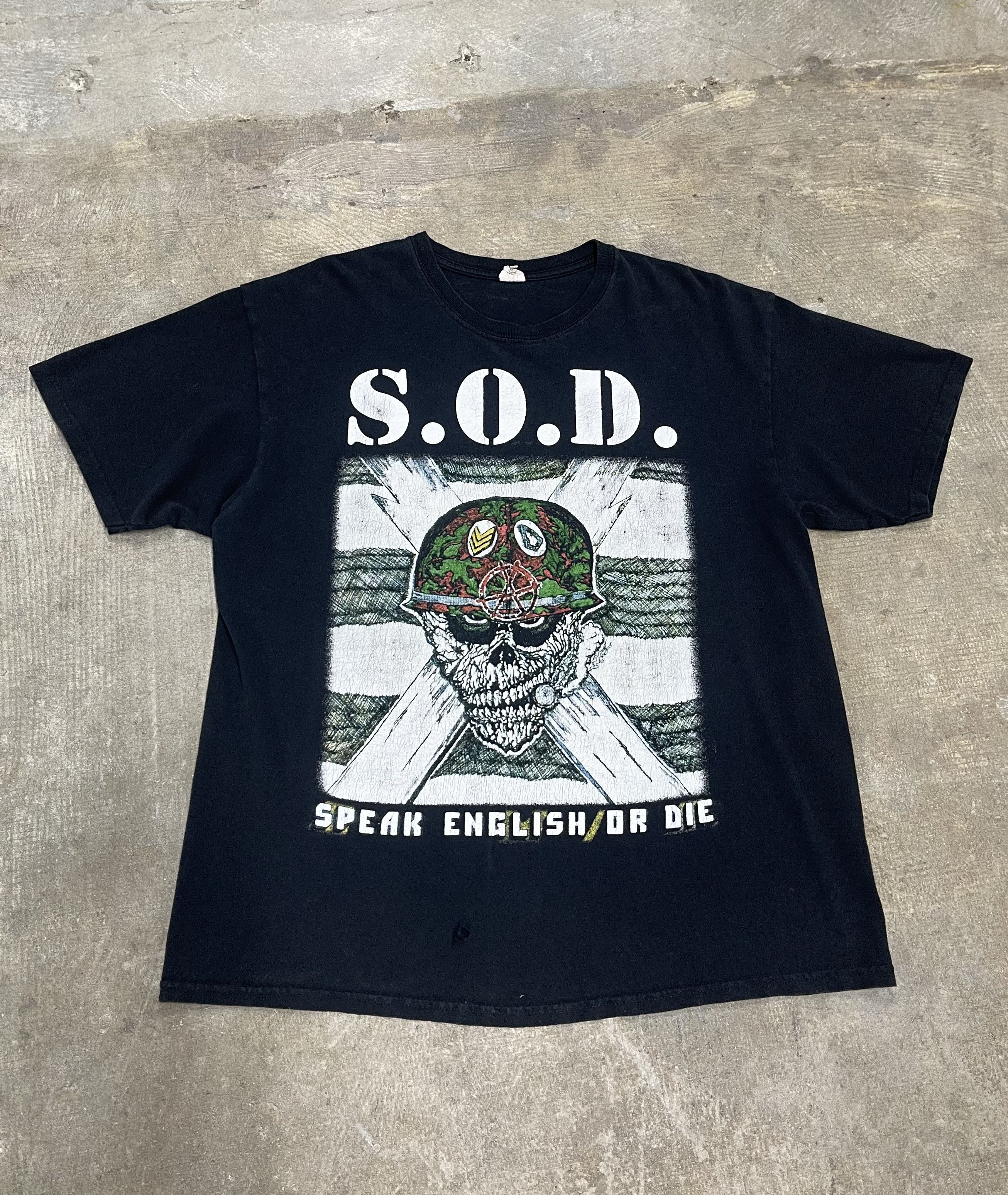 Vintage System Of A Down Speak English Or Die Sod Tee Hoodie, Sweatshirt | FlexRushtees.com