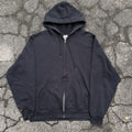 Vintage Thrashed Jerzees Full Zip Blank Hoodie